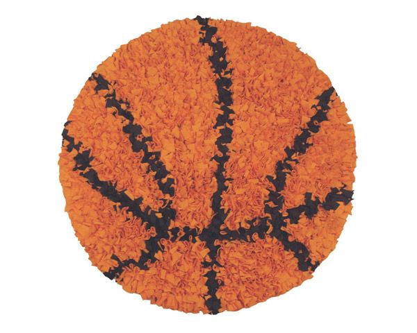 Shaggy Raggy Rug in Basketball by Rug Market