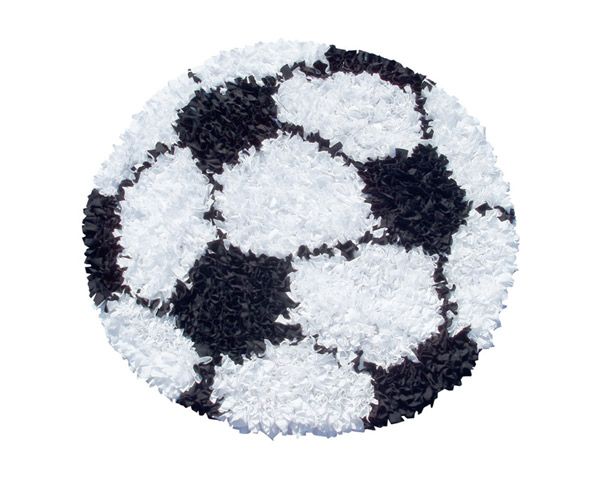 Shaggy Raggy Rug in Soccer by Rug Market
