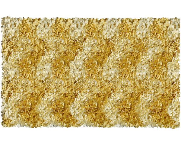 Shaggy Raggy Rug in Yellow Chevron by Rug Market