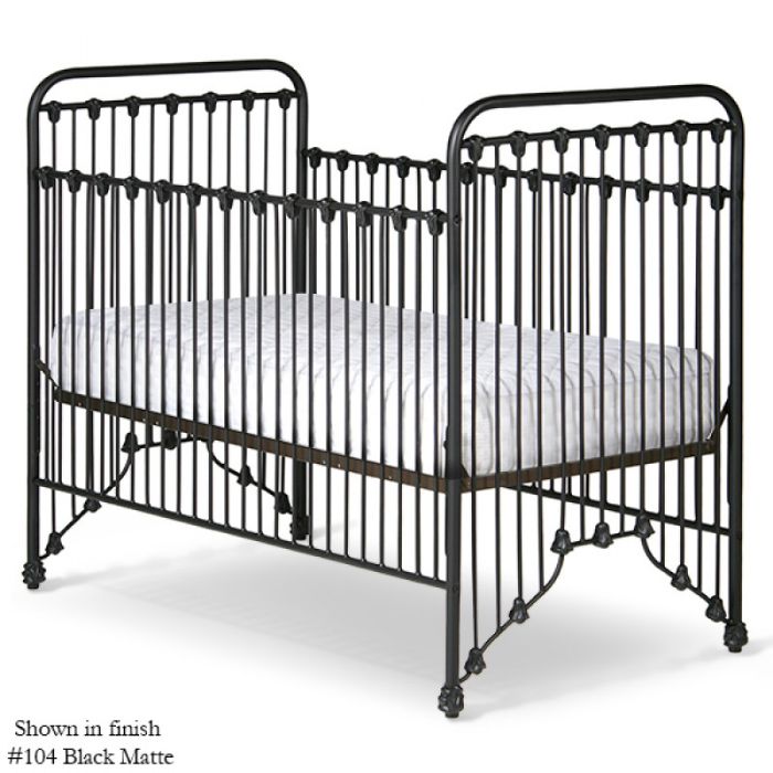 Fleur De Lis Iron Crib by Corsican