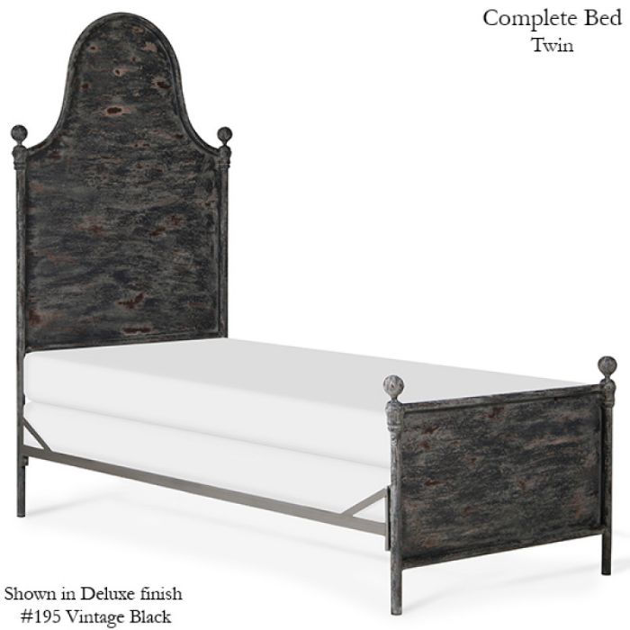 Vintage Metal Panel Arch Bed by Corsican