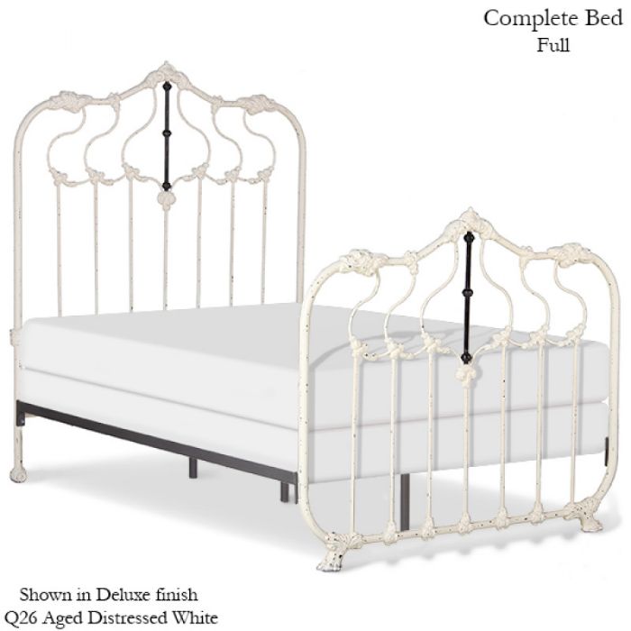 Jasmine Bed w/ Genuine Brass Accent by Corsican