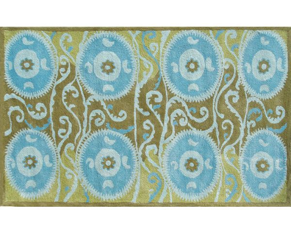Suzani Tile Rug in Blue by Rug Market