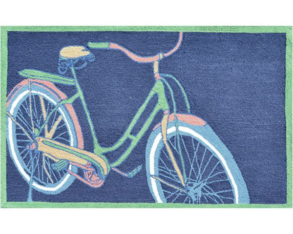 Bike it Rug in Navy by Rug Market