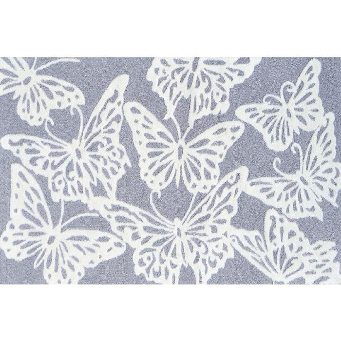 Multi Butterfly Rug in Grey by Rug Market