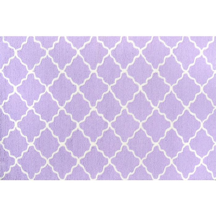 Lattice Purple Rug by Rug Market