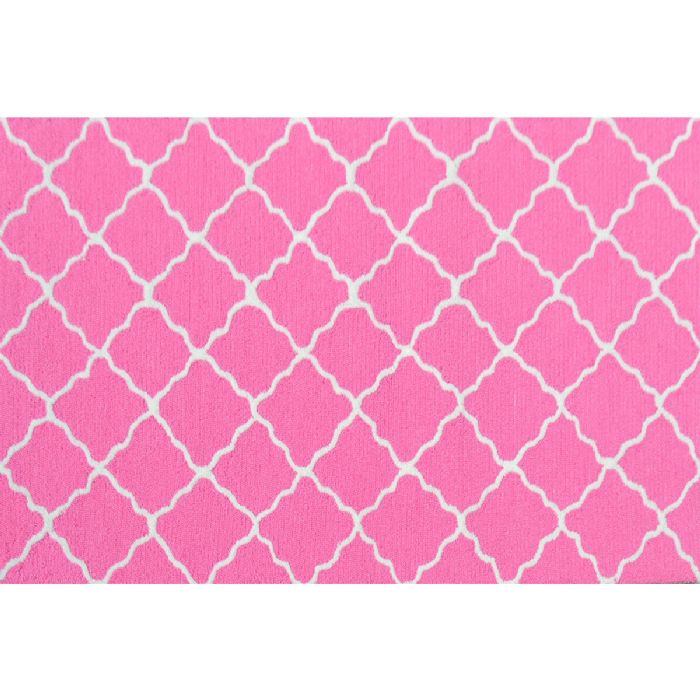 Lattice Bubble Gum Rug by Rug Market