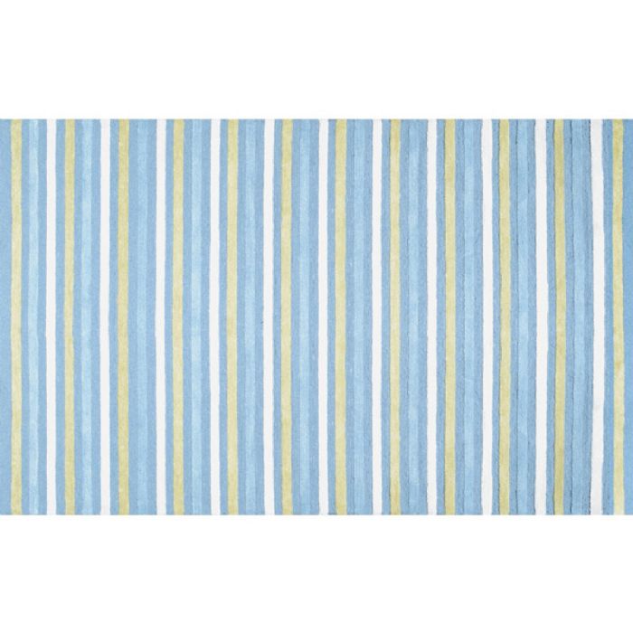 Pinstripe Rug in Blue by Rug Market