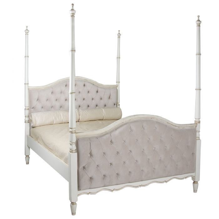 Kristina Bed Tufted Upholstered by AFK Art For Kids