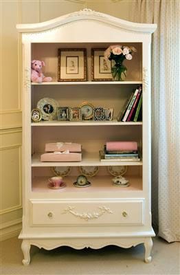 Tall French Bookcase in Two-Tone by AFK Art For Kids