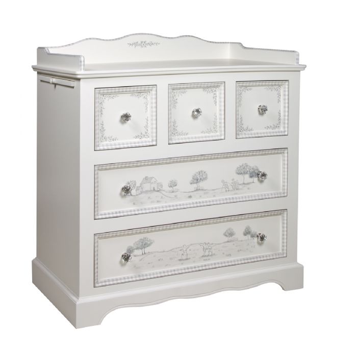 Vintage Changer in Toile by AFK Art For Kids