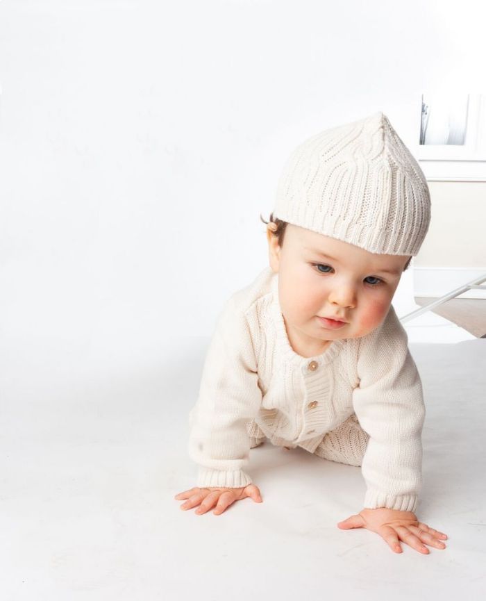 Classic Aran Knit Sweater & Hat by ASI