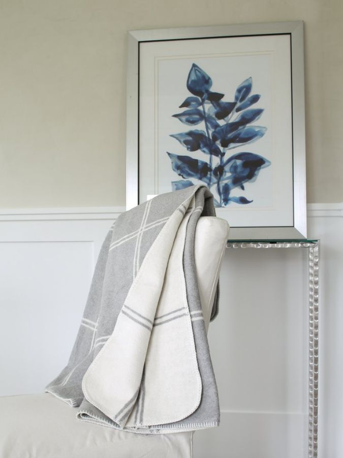 Double Face Windowpane blanket with Stitched Edge by ASI