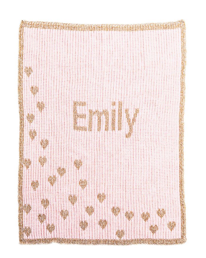 Metallic Sprinkled Hearts Blanket by Butterscotch Blankees