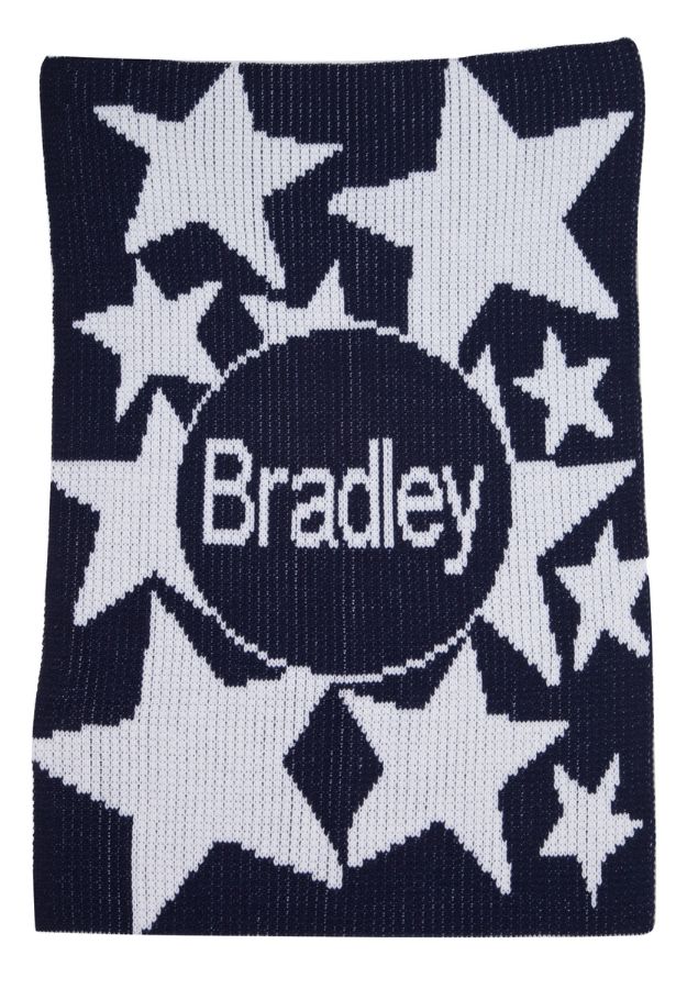 Shooting Stars Name Blanket by Butterscotch Blankees