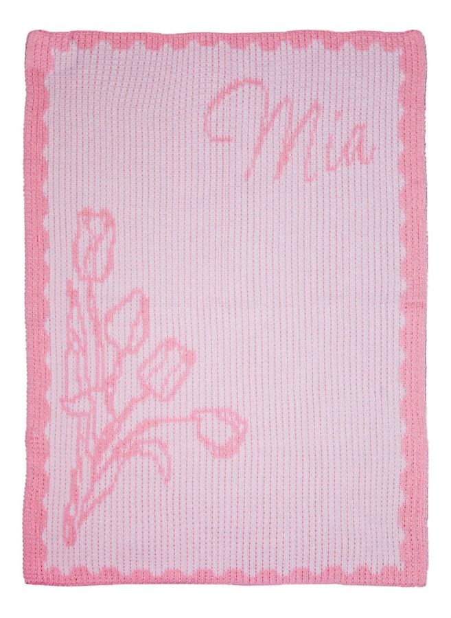 Tulips Name Blanket by Butterscotch Blankees