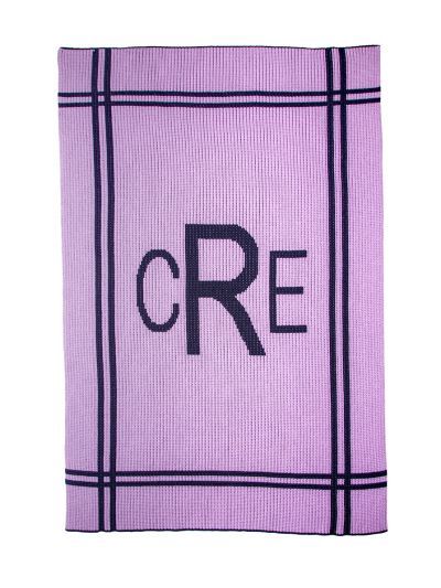 Cross Border Monogram Blanket by Butterscotch Blankees