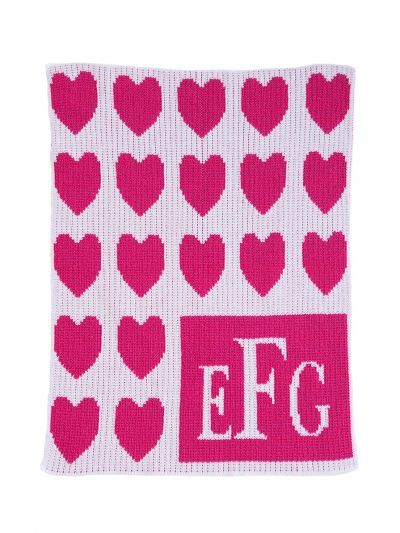 Lots of Hearts Blanket by Butterscotch Blankees