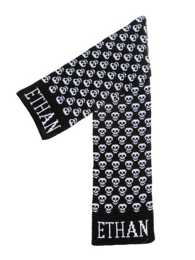 Mini Skulls Scarf by Butterscotch Blankees
