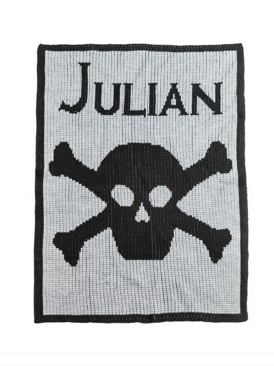 Skull and Crossbone Blanket by Butterscotch Blankees