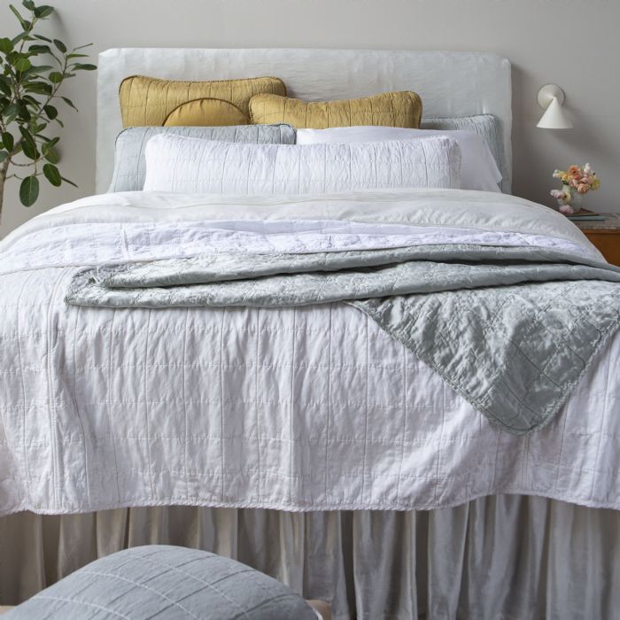 Sel & Seraphina in White, Winter White & Cloud Bella Notte Linens Bedding by Bella Notte Linens