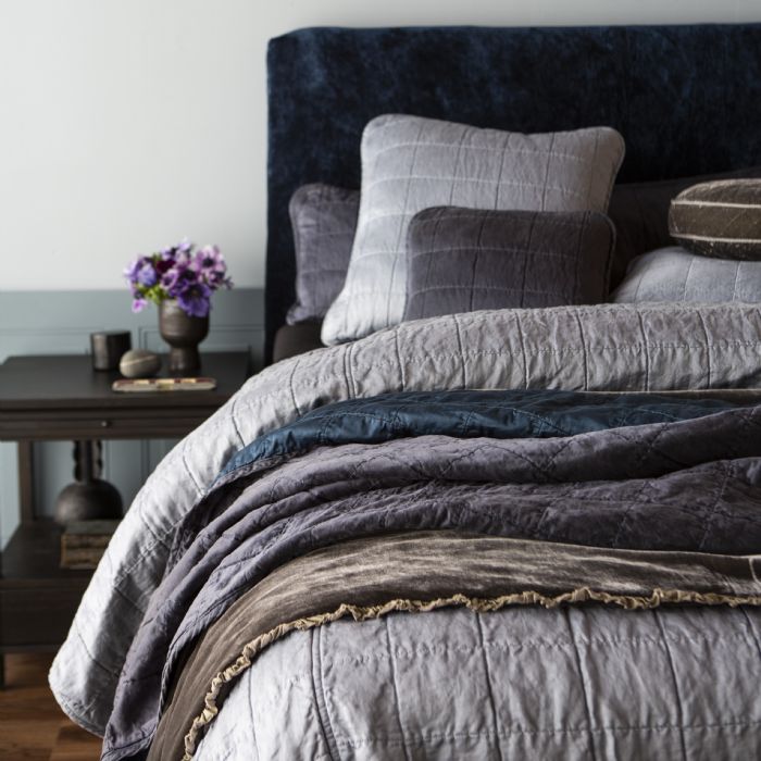 Sel & Linen in Tahoe Blue, Midnight and  Moonlight Bella Notte Linens Bedding by Bella Notte Linens