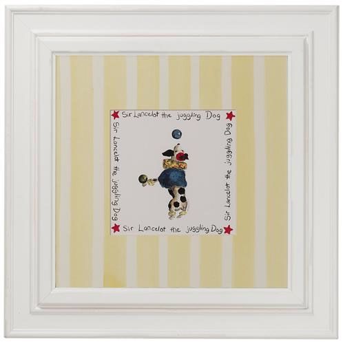 Circus Collection in Primary- Juggling Dog Print by AFK Art For Kids
