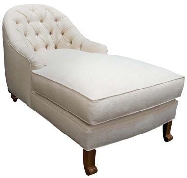 Deep Tufted Chaise by Taylor Scott Furniture Collection