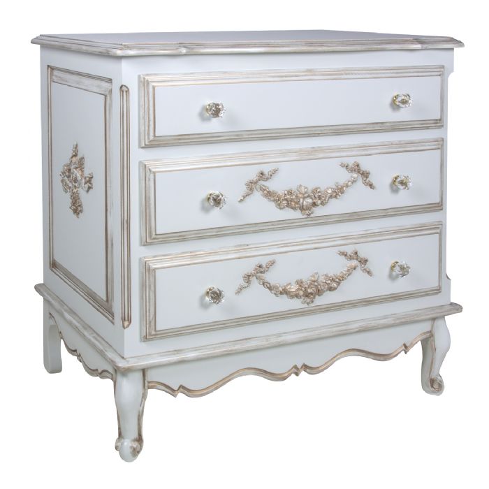 French Chest Appliqued Moudling in Versailles Blue by AFK Art For Kids