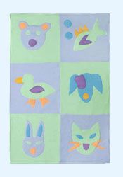 Friendly Faces Quilt by Little Moonjumper