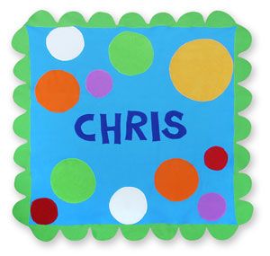 Blue Spots Stroller Blanket by Little Moonjumper