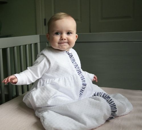 Lulla Smith Sleep Sacks in Seersucker by Lulla Smith
