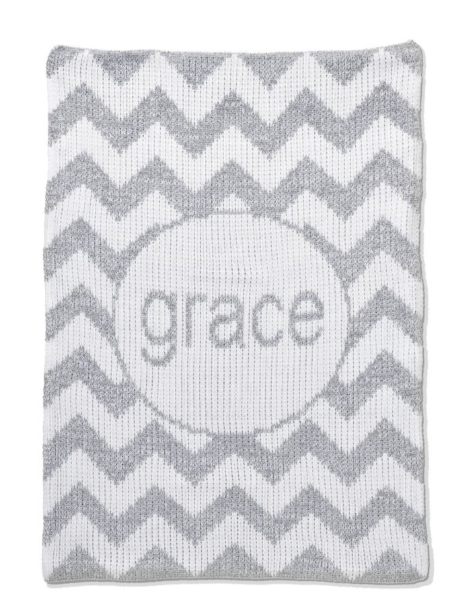 Metallic Chevron Blanket by Butterscotch Blankees
