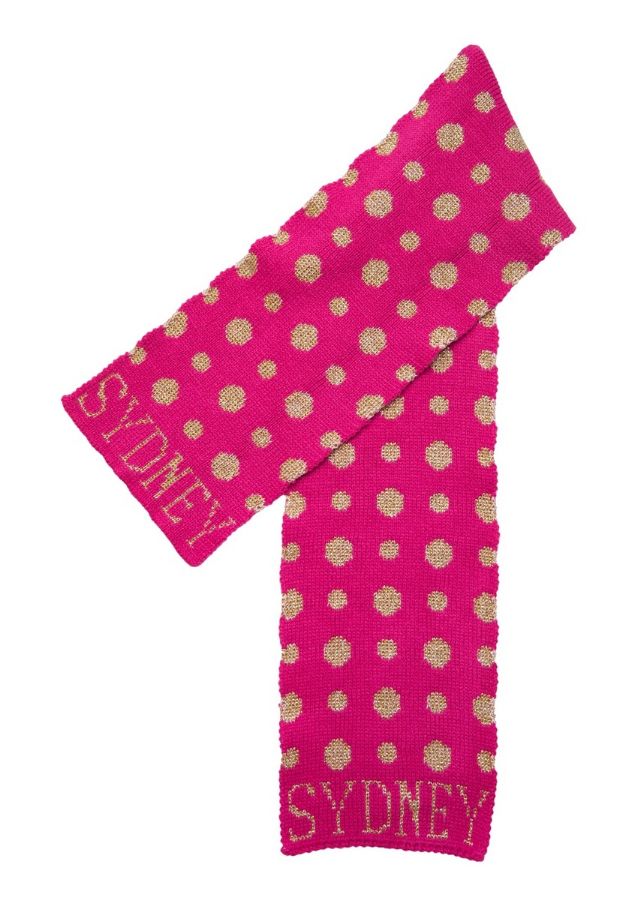 Metallic Polka Dot Scarf by Butterscotch Blankees