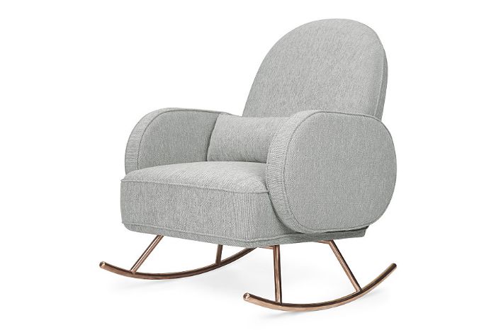 Compass Rocker in Light Grey Weave by Nursery Works