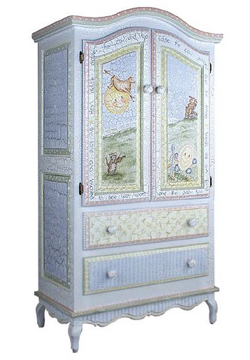 French Armoire Half Door in Nursery Rhymes by AFK Art For Kids