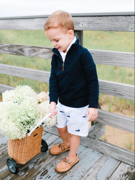 Martha's Vineyard Seersucker Shorts - Kids by Piping Prints