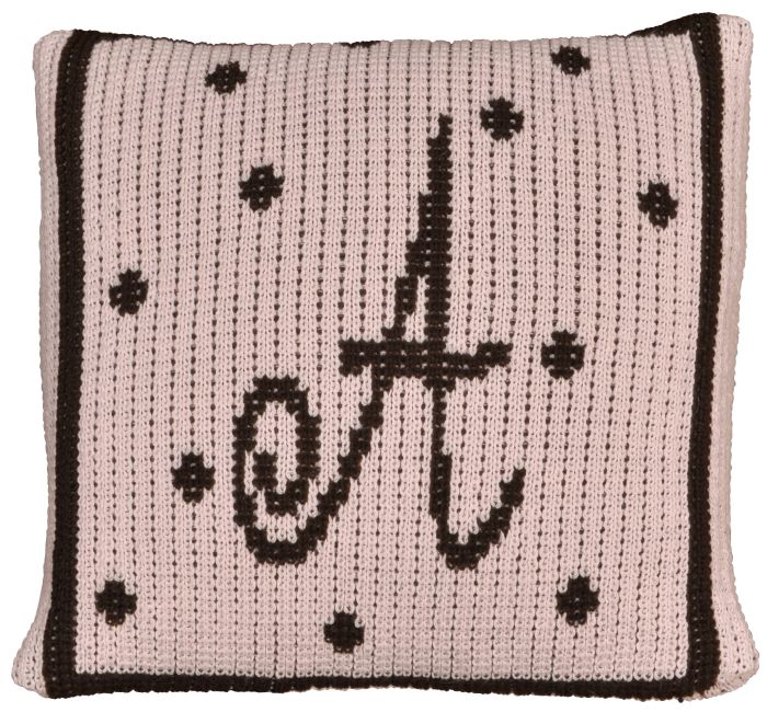 Polka Dots with Border Pillow by Butterscotch Blankees