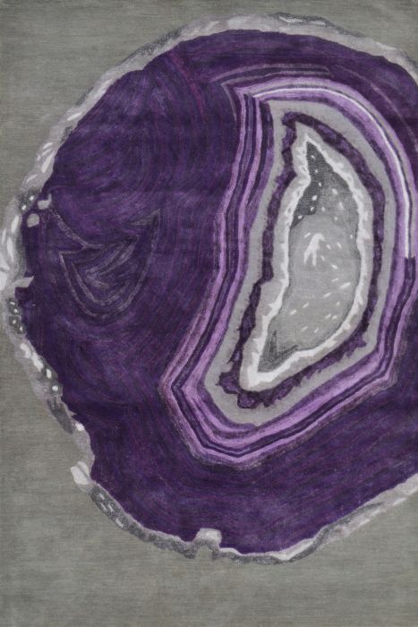 Agate Rug in Purple by Rug Market