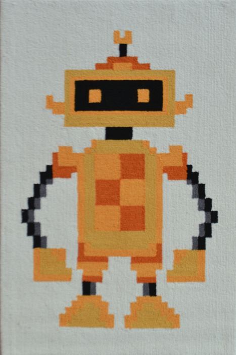 Pixel Robot Rug by Rug Market
