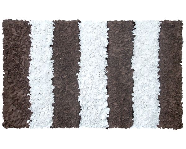 Shag Rug in Brown Stripe by Rug Market