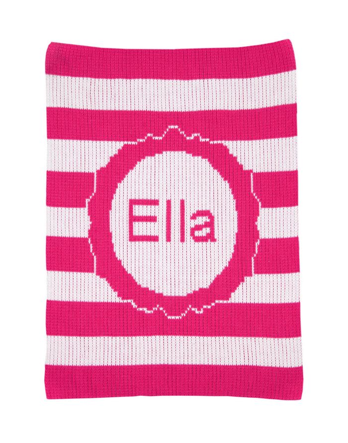 Scalloped Modern Stripe Blanket by Butterscotch Blankees