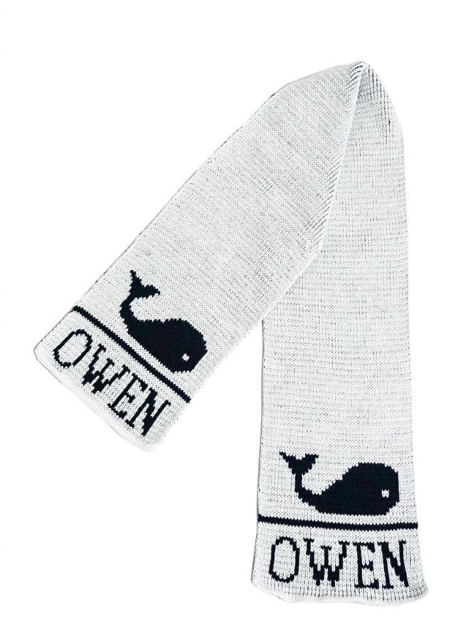 Single Whale Scarf by Butterscotch Blankees