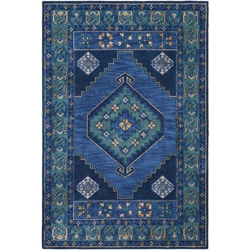 Arabia Medallion Rug in Navy by Surya