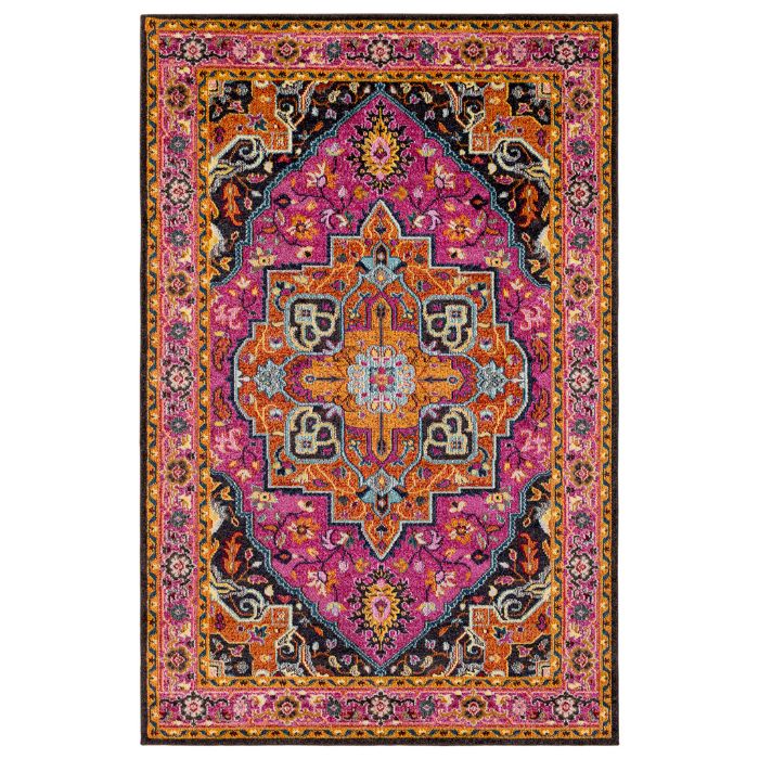 Anika Medallion Rug in Pink by Surya