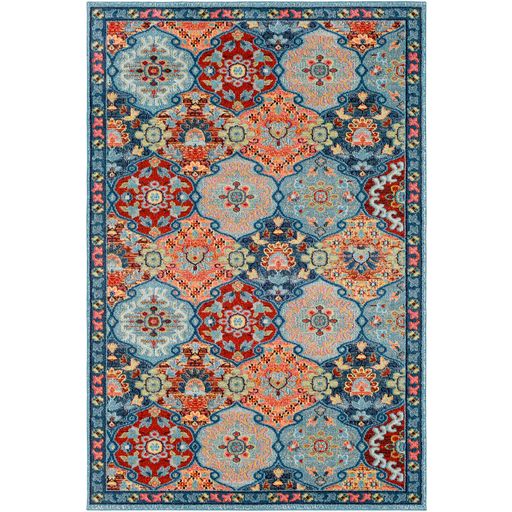 Anika Patch Rug in Aqua by Surya