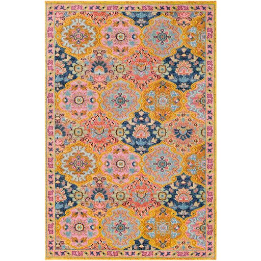 Anika Patch Rug in Saffron by Surya