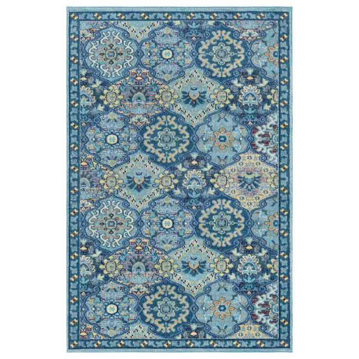 Anika Patch Rug in Blue by Surya