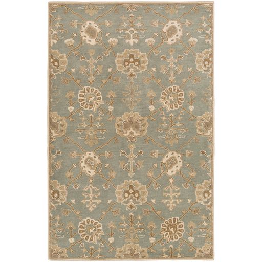 Caesar Medallion Rug in Sage by Surya
