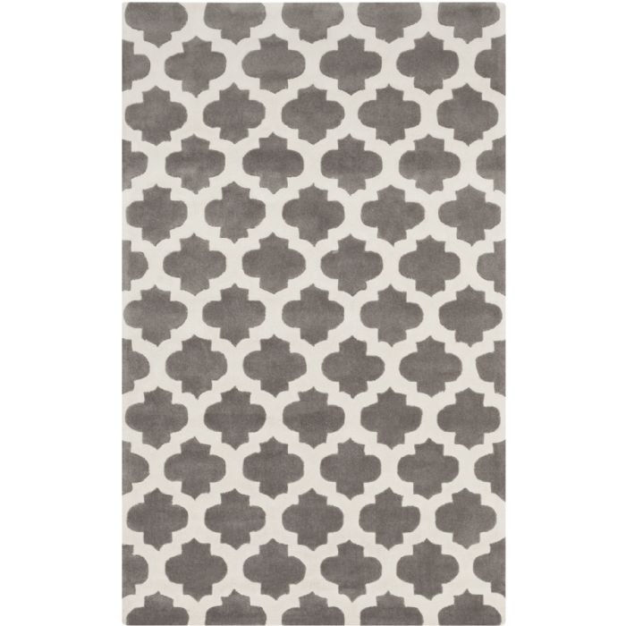 Cosmopolitan Trellis Rug in Gray by Surya